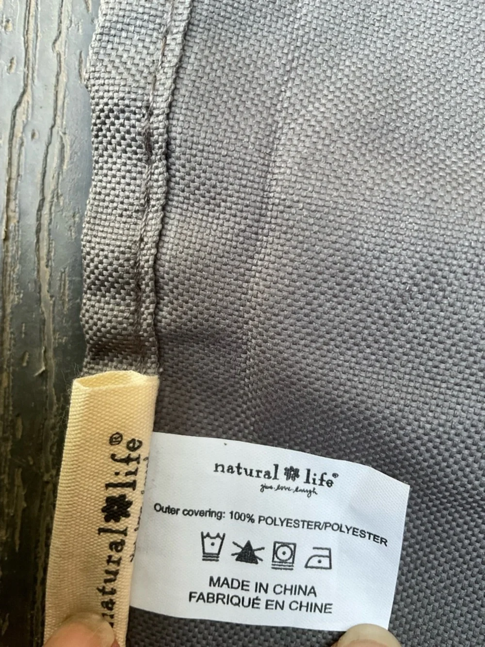 Natural Life Water Resistant Picnic Blanket 57”x72”Patchwork Floral w/Gray edge